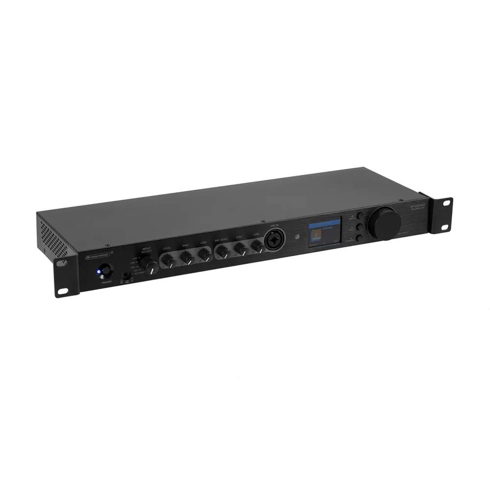 OMNITRONIC EP-220NET Vorverstärker mit Internetradio, DAB+ und Bluetooth
