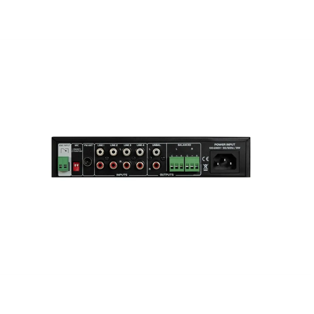 OMNITRONIC EP-220PS Vorverstärker mit MP3-Player, Bluetooth und FM-Radio 9.5 Zoll