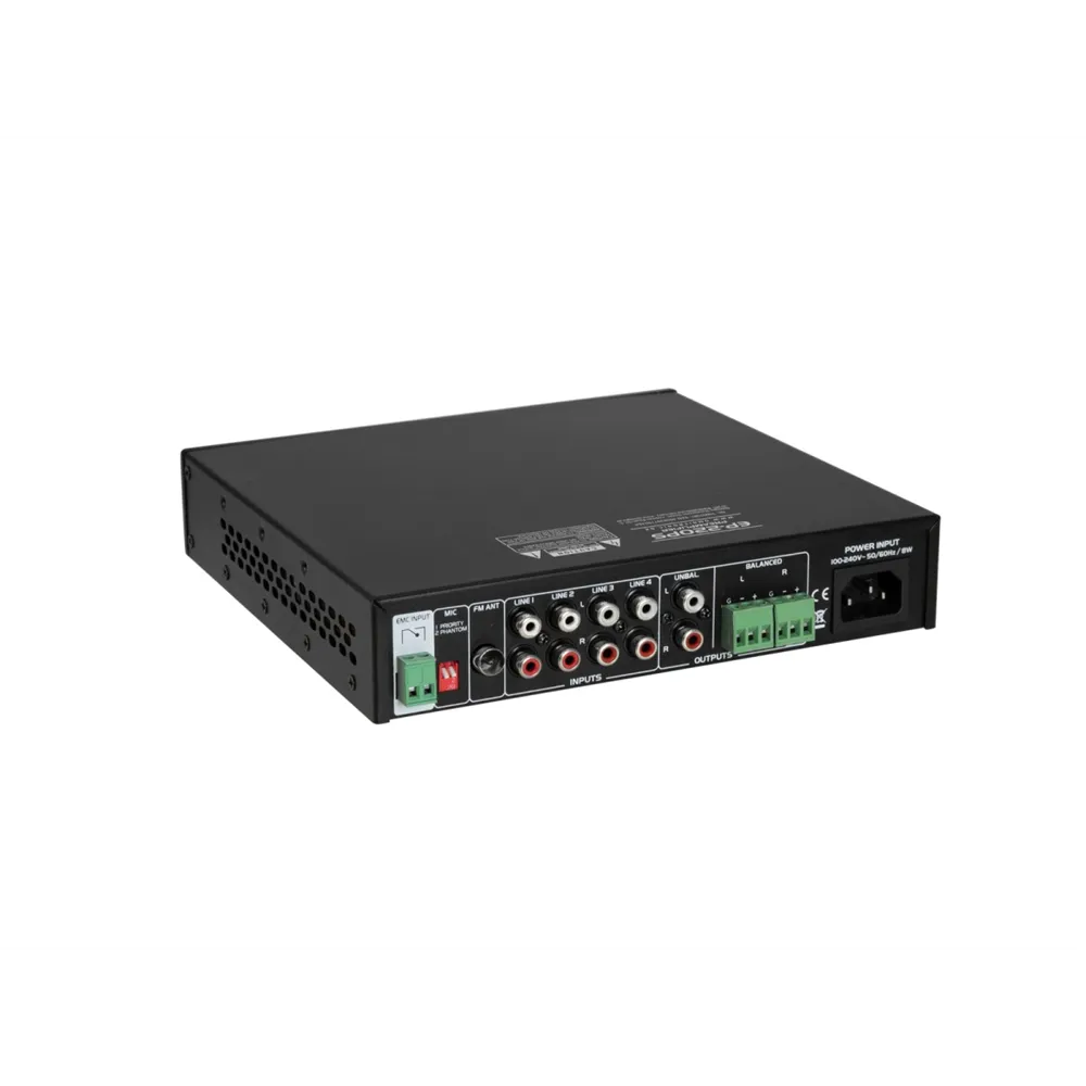 OMNITRONIC EP-220PS Vorverstärker mit MP3-Player, Bluetooth und FM-Radio 9.5 Zoll