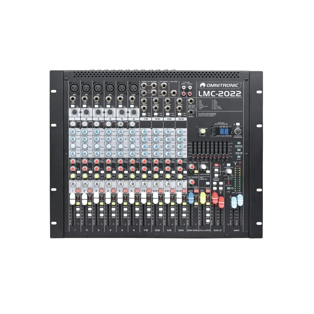 OMNITRONIC LMC-2022FX USB Mischpult