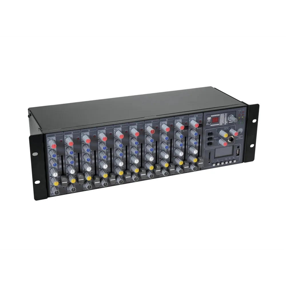 OMNITRONIC RM-1422FX USB Rack-Mixer