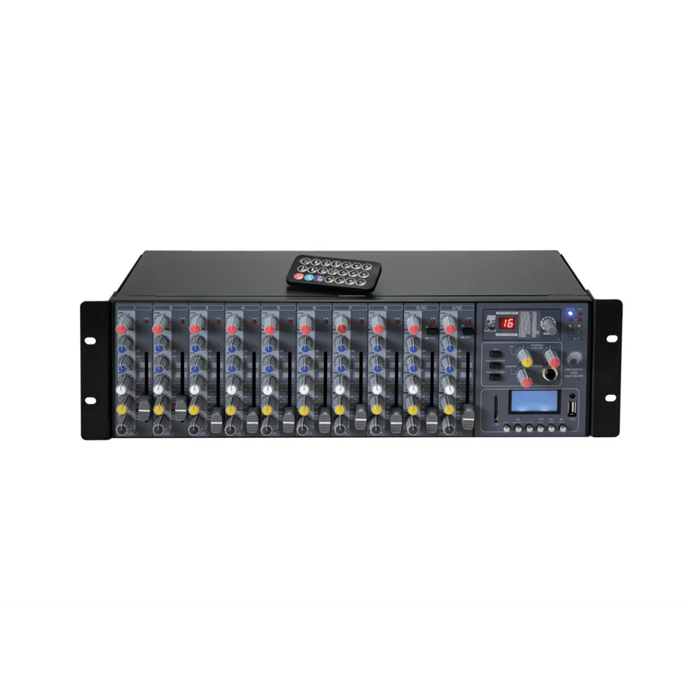 OMNITRONIC RM-1422FX USB Rack-Mixer