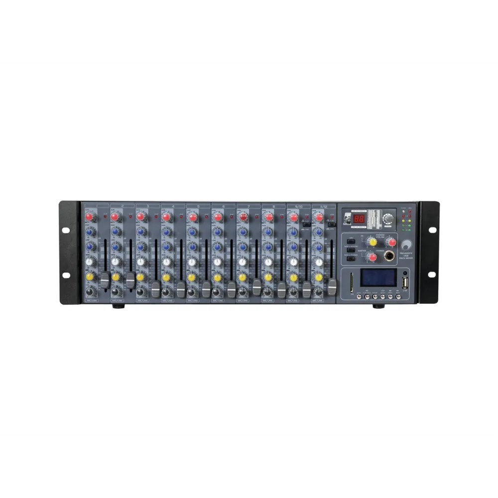 OMNITRONIC RM-1422FX USB Rack-Mixer