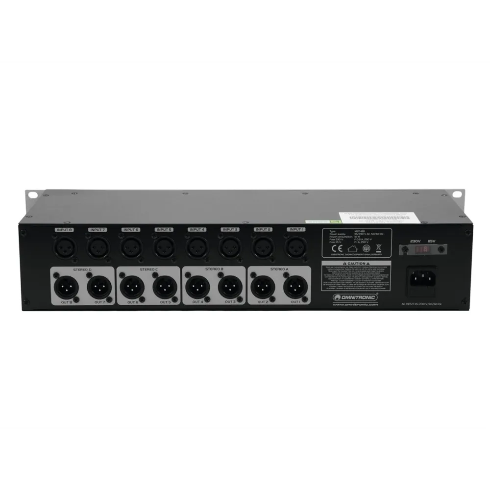 OMNITRONIC MZD-88 Matrix-Zonen-Verteiler