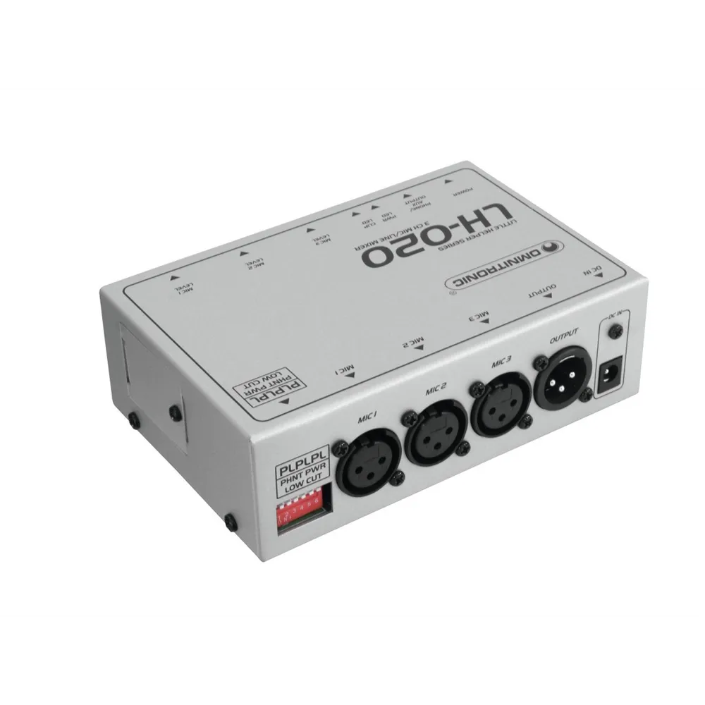 OMNITRONIC LH-020 3-Kanal-Mikrofonmixer