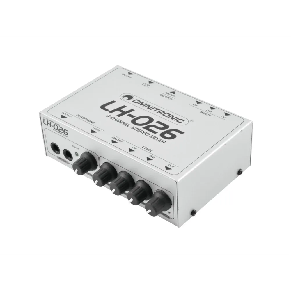 OMNITRONIC LH-026 3-Kanal-Stereo-Mixer
