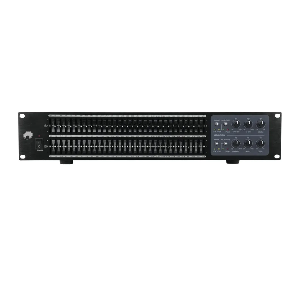OMNITRONIC GEQ-2310 Equalizer 2x31-Band