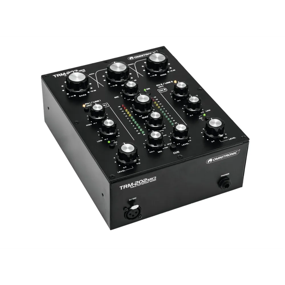 OMNITRONIC TRM-202MK3 2-Kanal Rotary-Mixer
