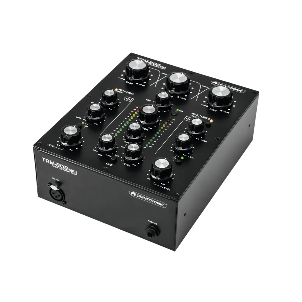 OMNITRONIC TRM-202MK3 2-Kanal Rotary-Mixer