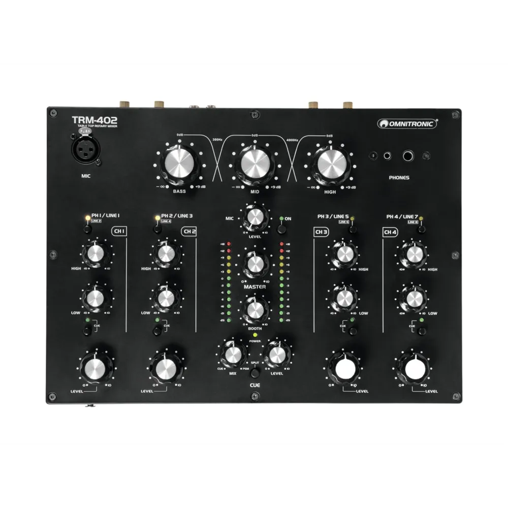 OMNITRONIC TRM-402 4-Kanal Rotary-Mixer