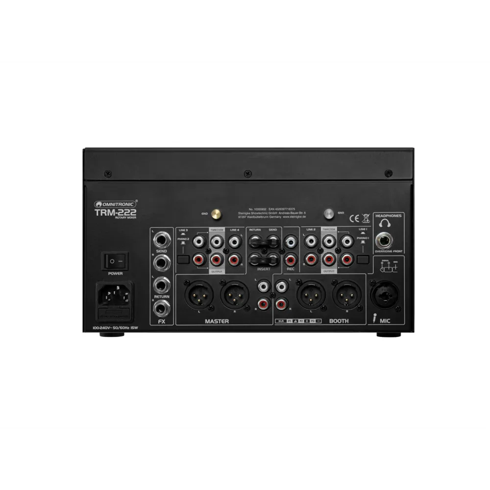 OMNITRONIC TRM-222 2-Kanal Rotary-Mixer