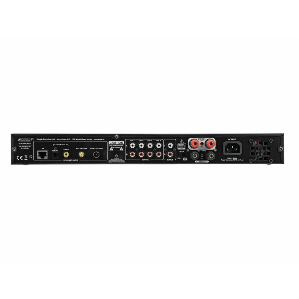 OMNITRONIC DJP-900NET Class-D Verstärker mit Internetradio