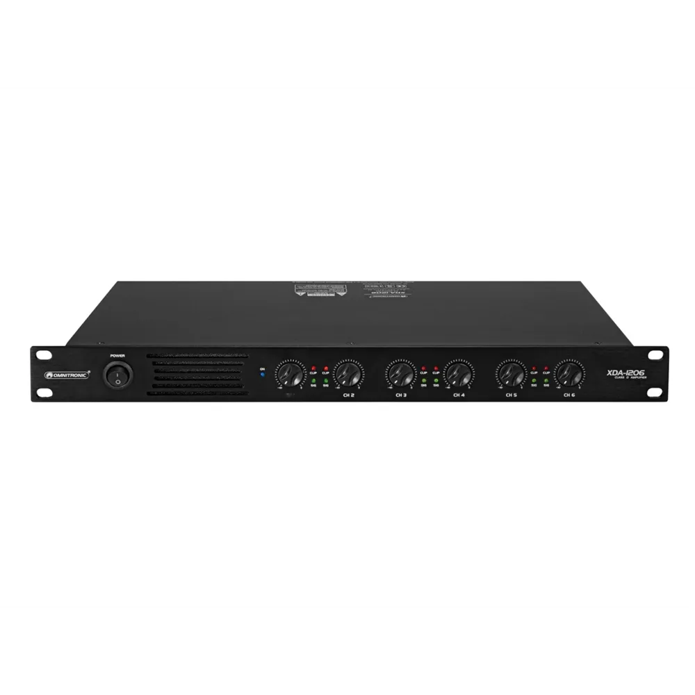 OMNITRONIC XDA-1206 6-Kanal Class-D-Verstärker