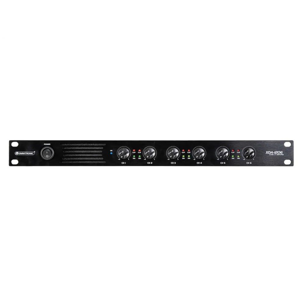 OMNITRONIC XDA-1206 6-Kanal Class-D-Verstärker