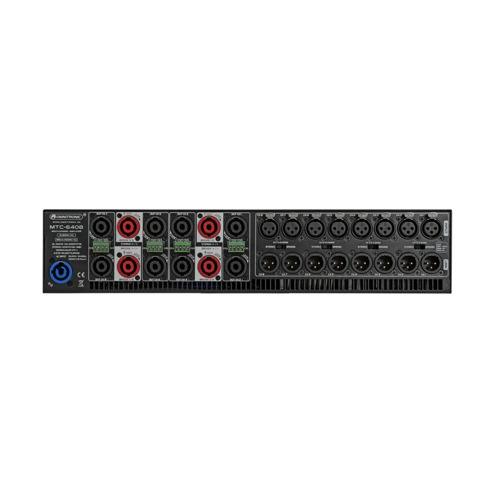 OMNITRONIC MTC-6408 8-Kanal Endstufe