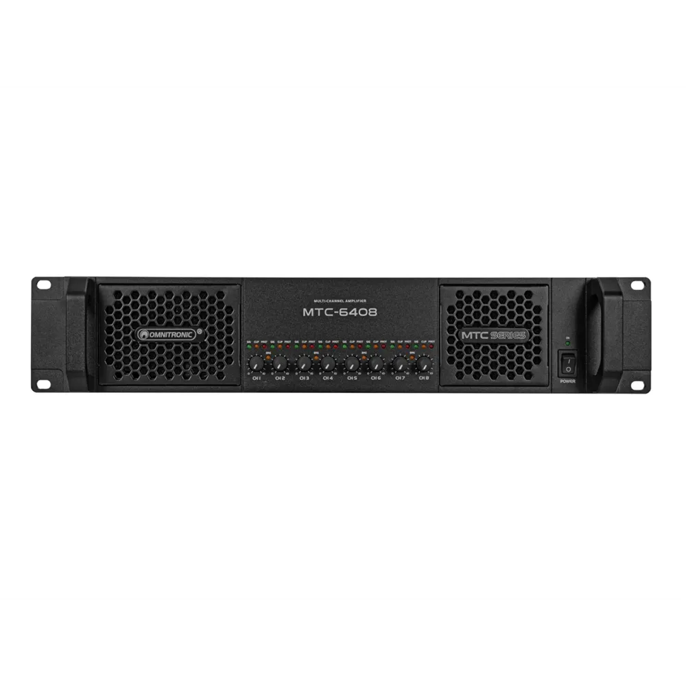 OMNITRONIC MTC-6408 8-Kanal Endstufe