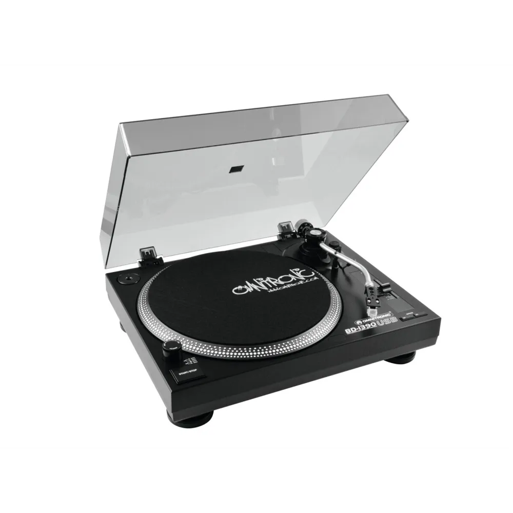 OMNITRONIC BD-1390 USB-Plattenspieler sw