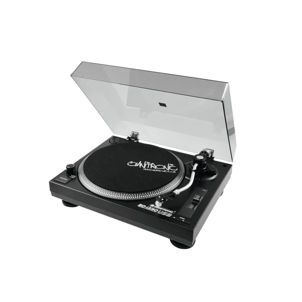 OMNITRONIC BD-1390 USB-Plattenspieler sw