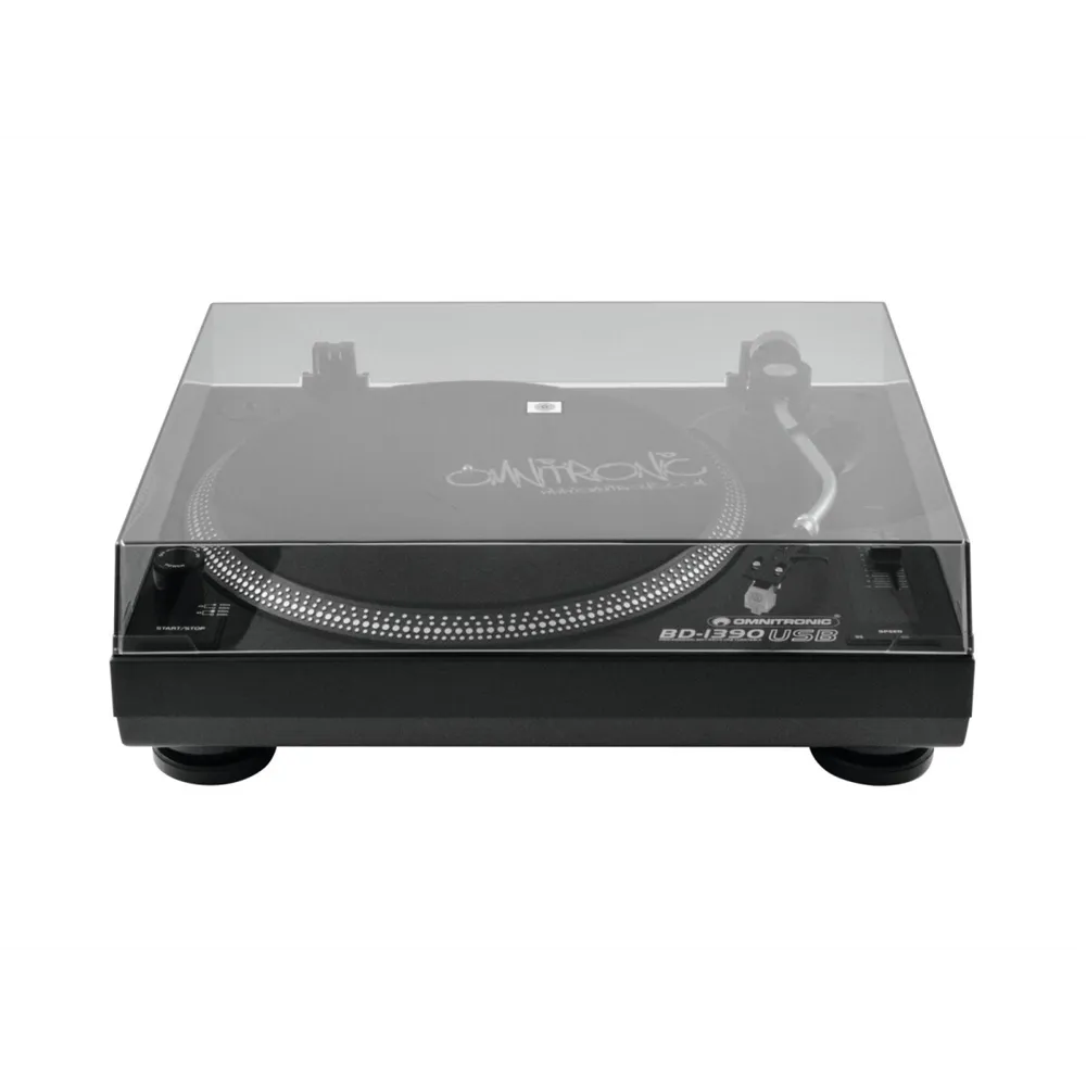 OMNITRONIC BD-1390 USB-Plattenspieler sw