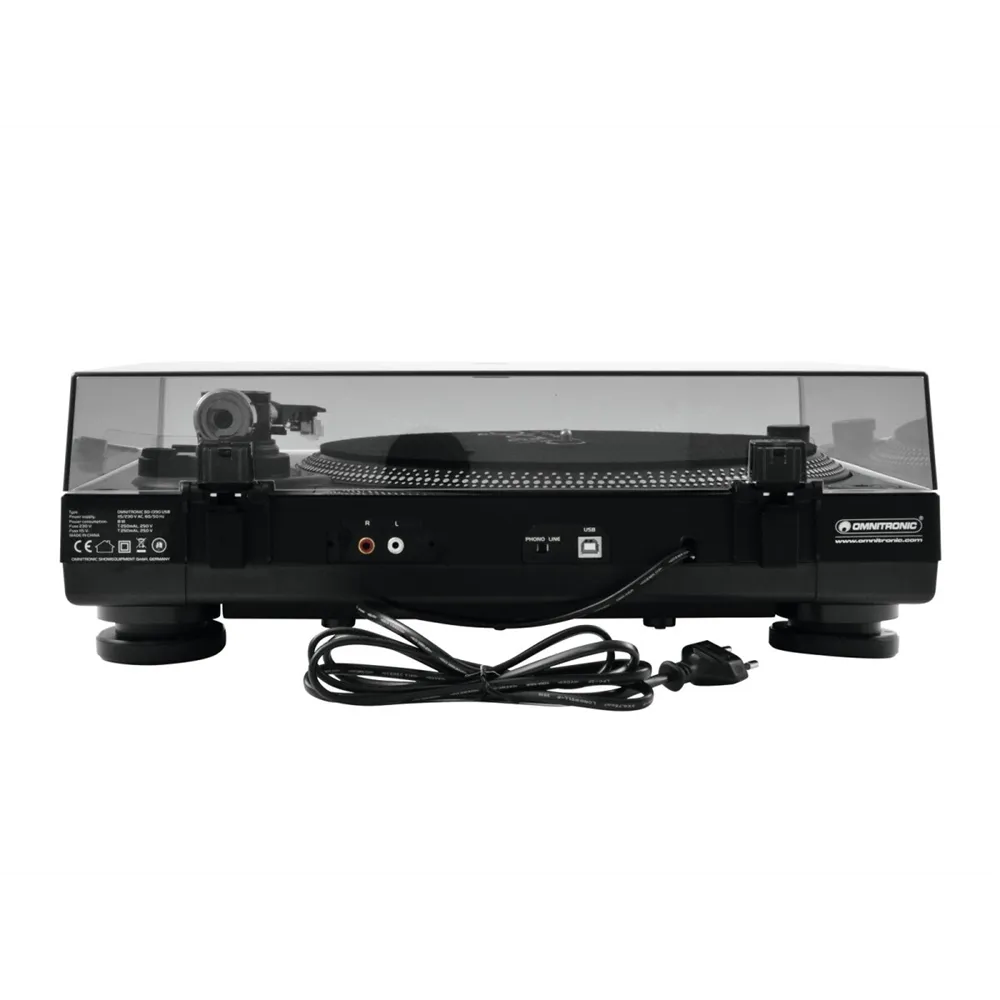 OMNITRONIC BD-1390 USB-Plattenspieler sw