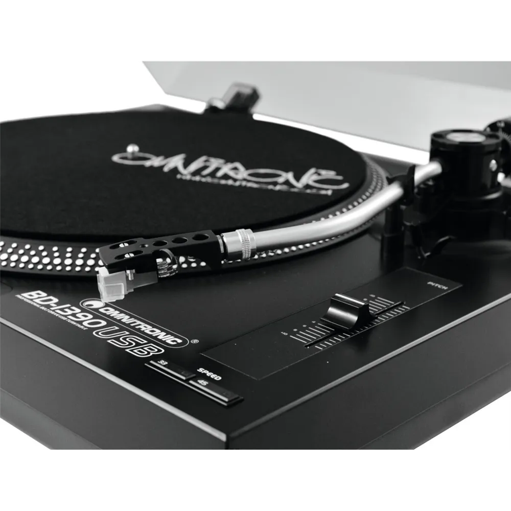 OMNITRONIC BD-1390 USB-Plattenspieler sw