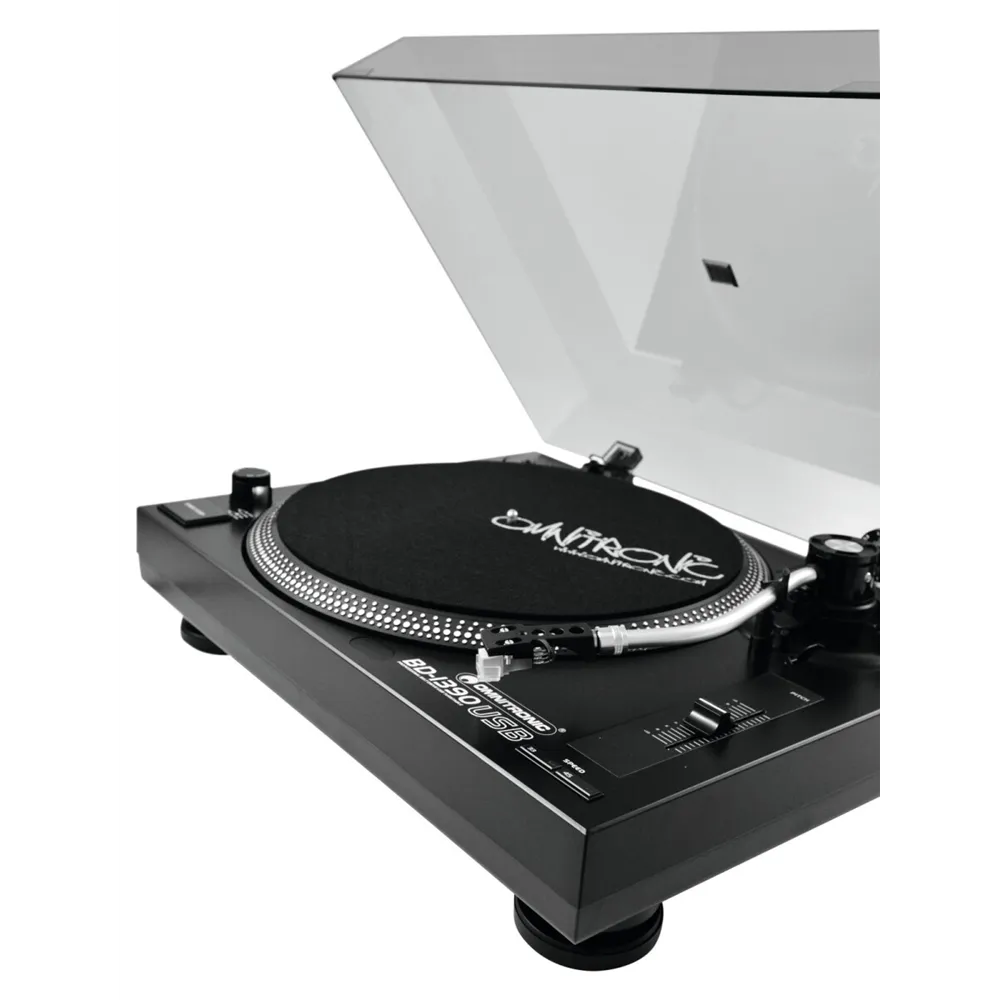 OMNITRONIC BD-1390 USB-Plattenspieler sw