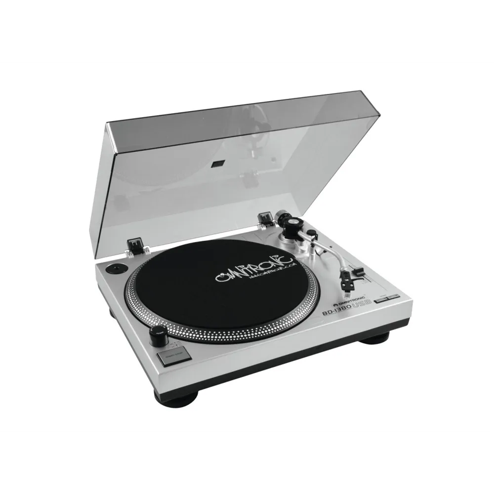 OMNITRONIC BD-1380 USB-Plattenspieler sil