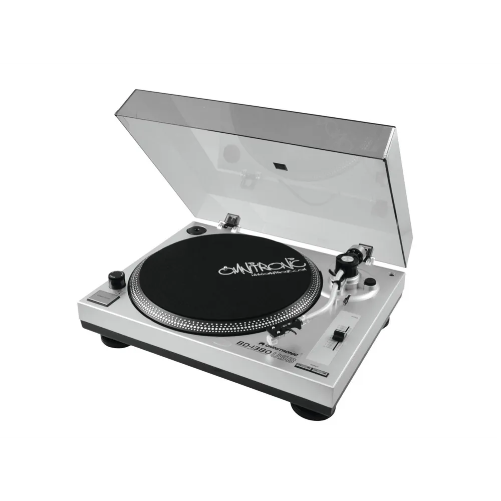 OMNITRONIC BD-1380 USB-Plattenspieler sil