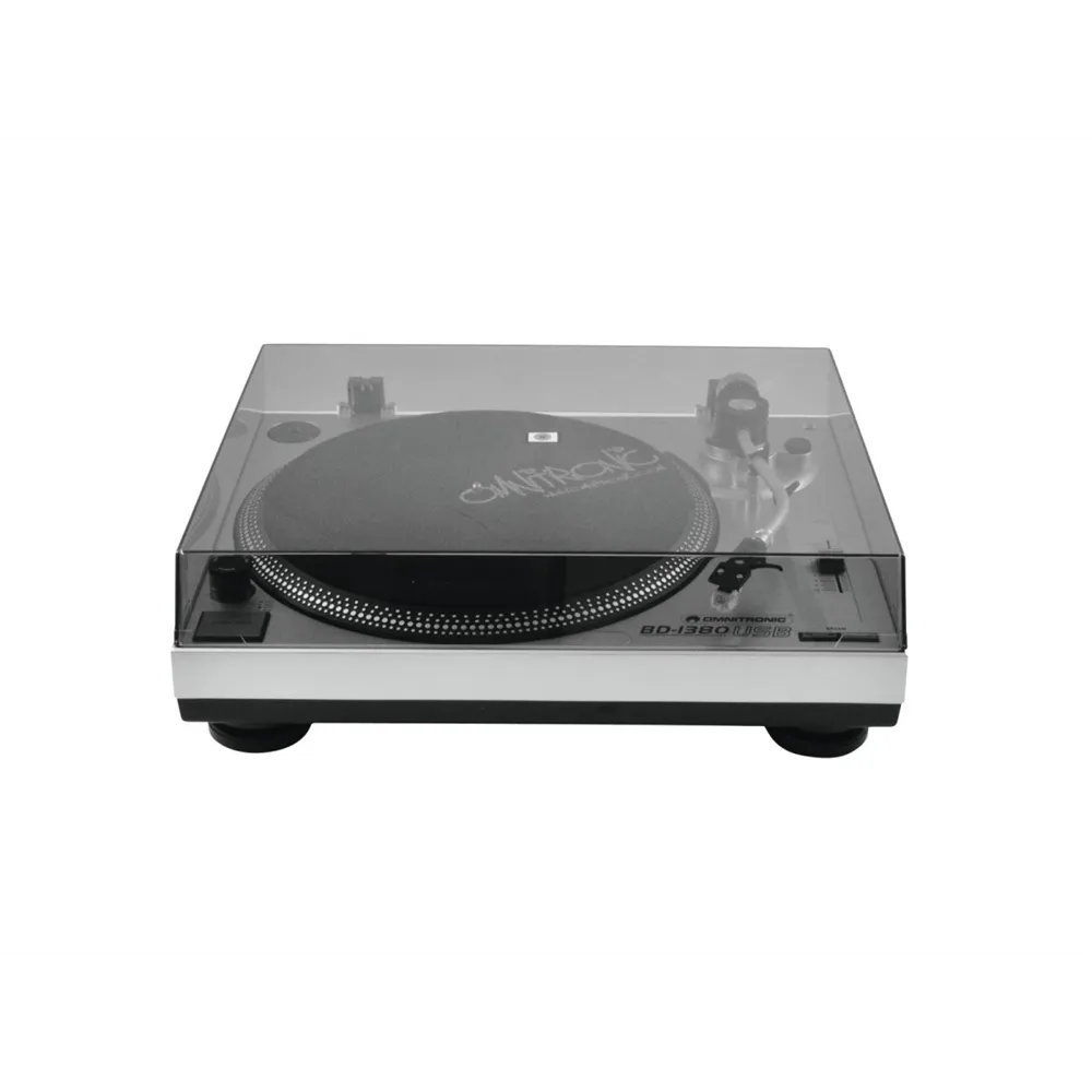OMNITRONIC BD-1380 USB-Plattenspieler sil