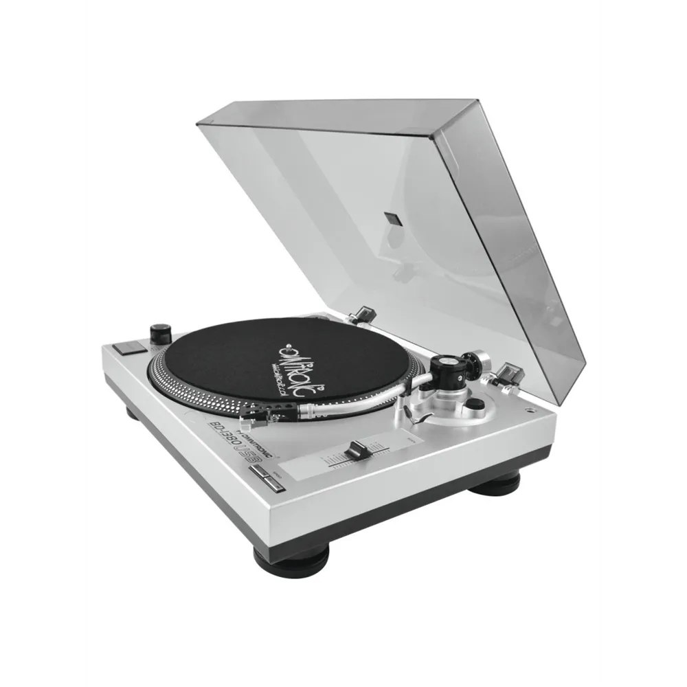 OMNITRONIC BD-1380 USB-Plattenspieler sil