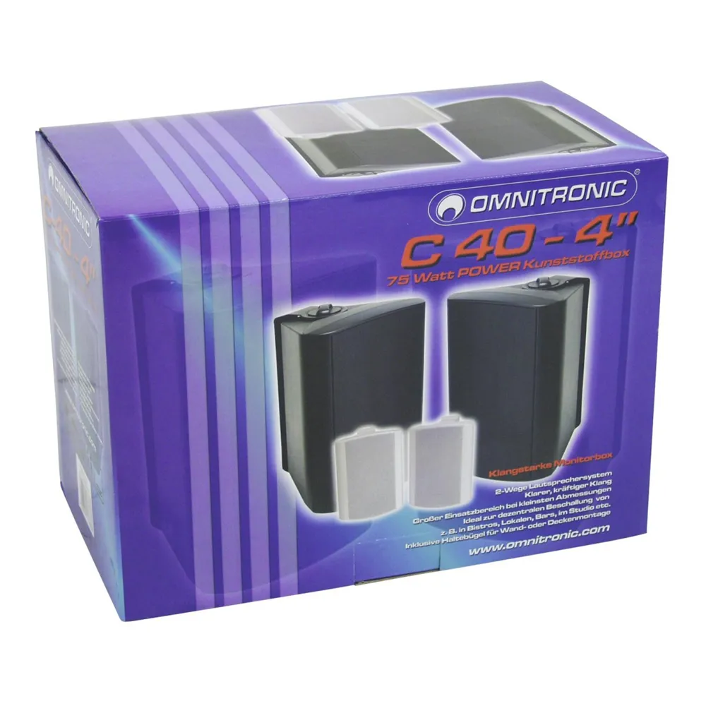 OMNITRONIC C-40 weiß 2x