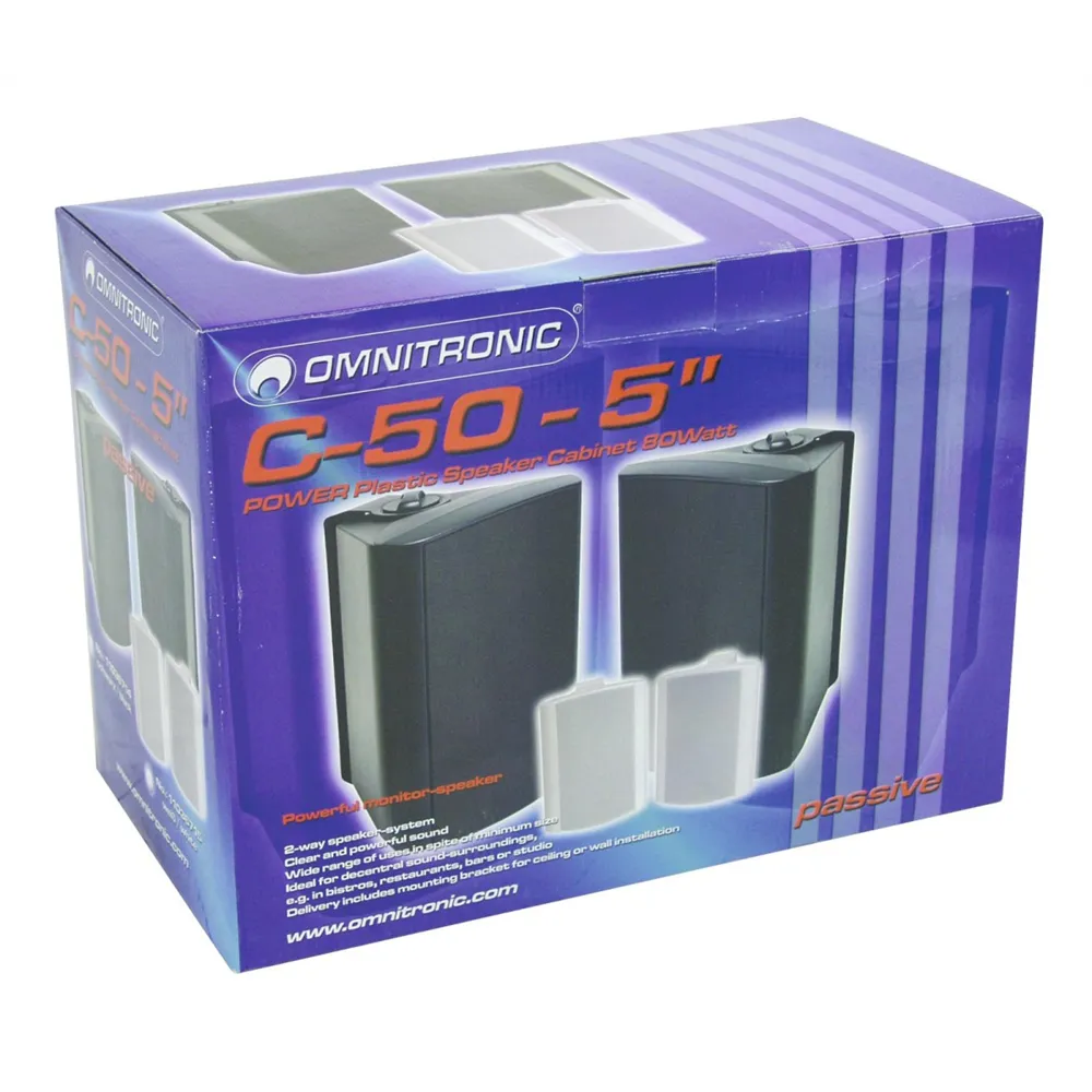 OMNITRONIC C-50 schwarz 2x