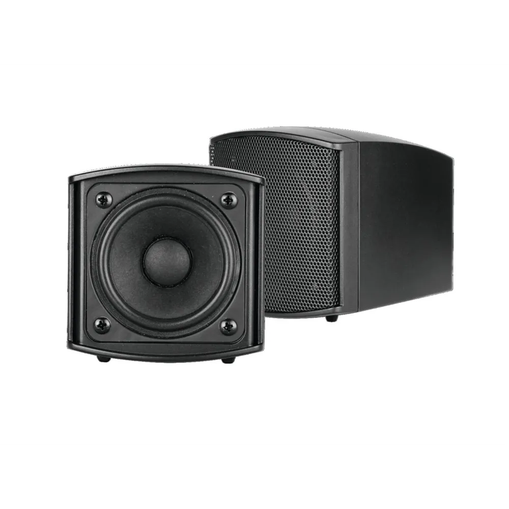 OMNITRONIC OD-2 Wandlautsprecher 8Ohm schwarz 2x