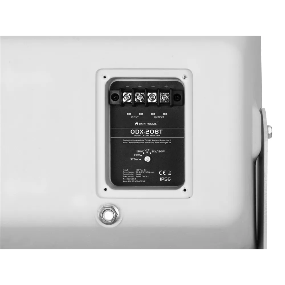 OMNITRONIC ODX-208T Installationslautsprecher 100V weiß