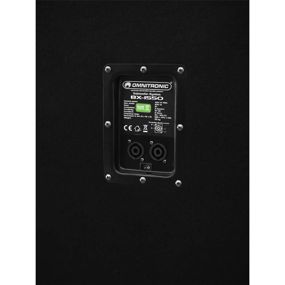 OMNITRONIC BX-1550 Subwoofer 800W