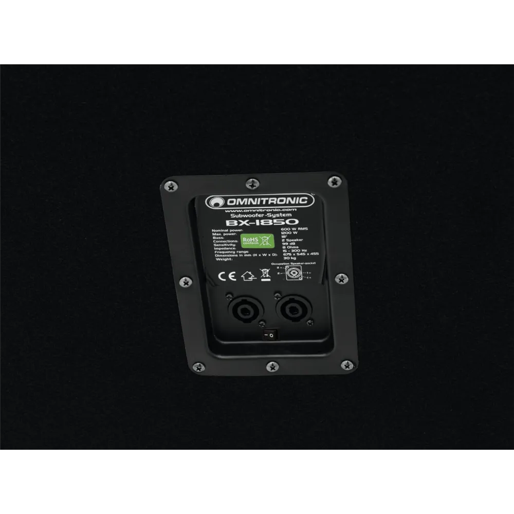 OMNITRONIC BX-1850 Subwoofer 1200W