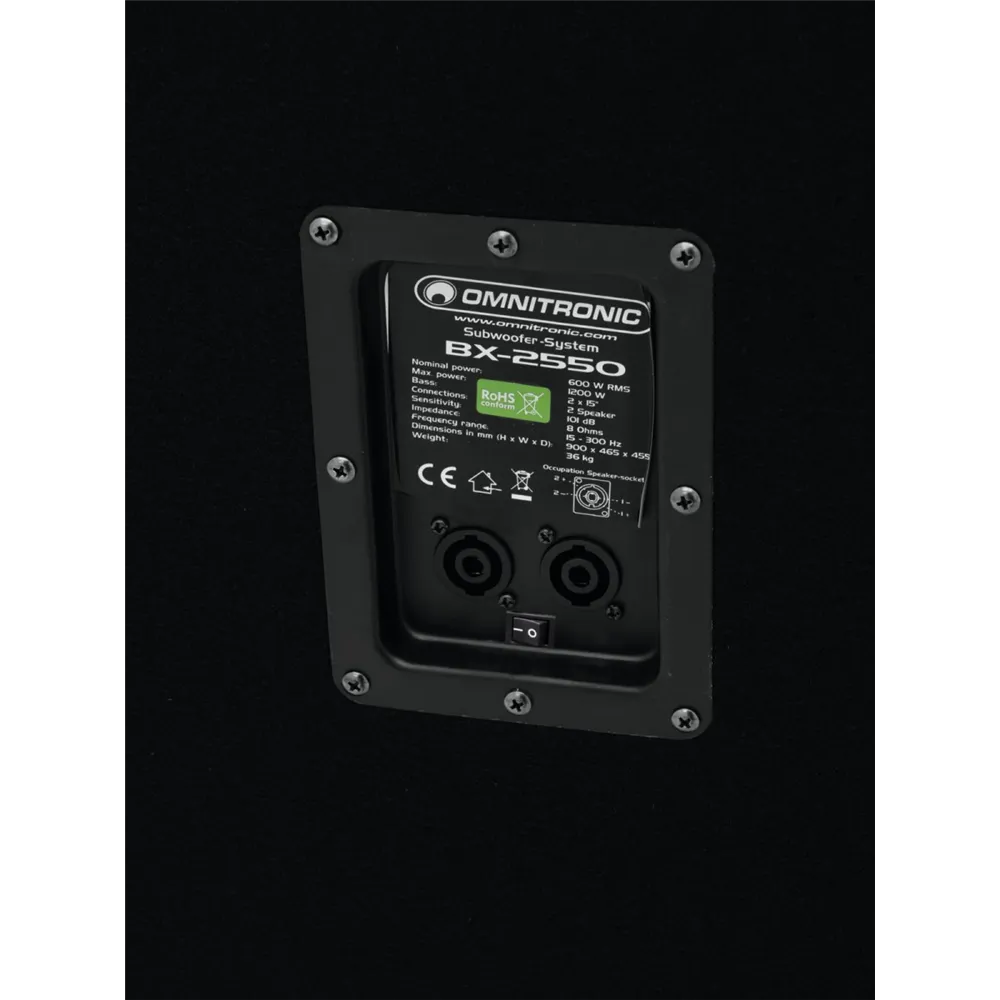 OMNITRONIC BX-2550 Subwoofer 1200W