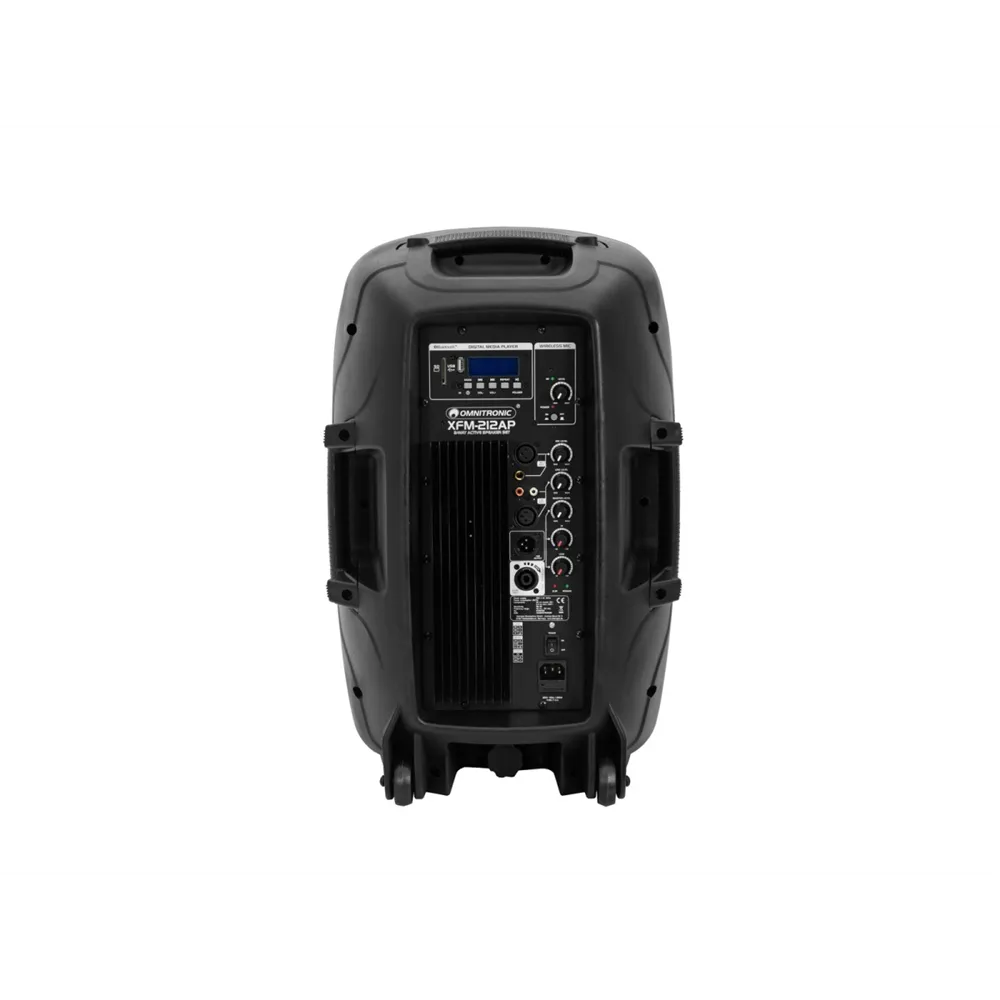OMNITRONIC XFM-212AP Aktives 2-Wege Lautsprecherset mit Funkmikrofon