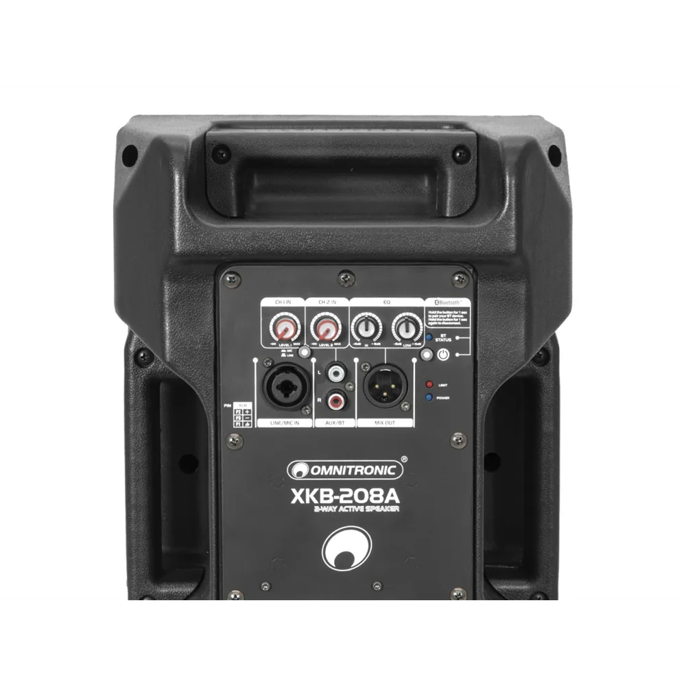 OMNITRONIC XKB-208A 2-Wege Lautsprecher, aktiv, Bluetooth