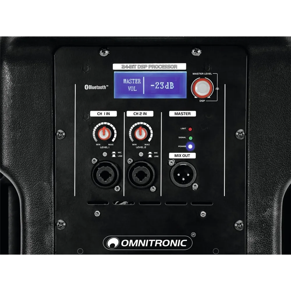 OMNITRONIC XKB-212A 2-Wege Lautsprecher, aktiv, DSP