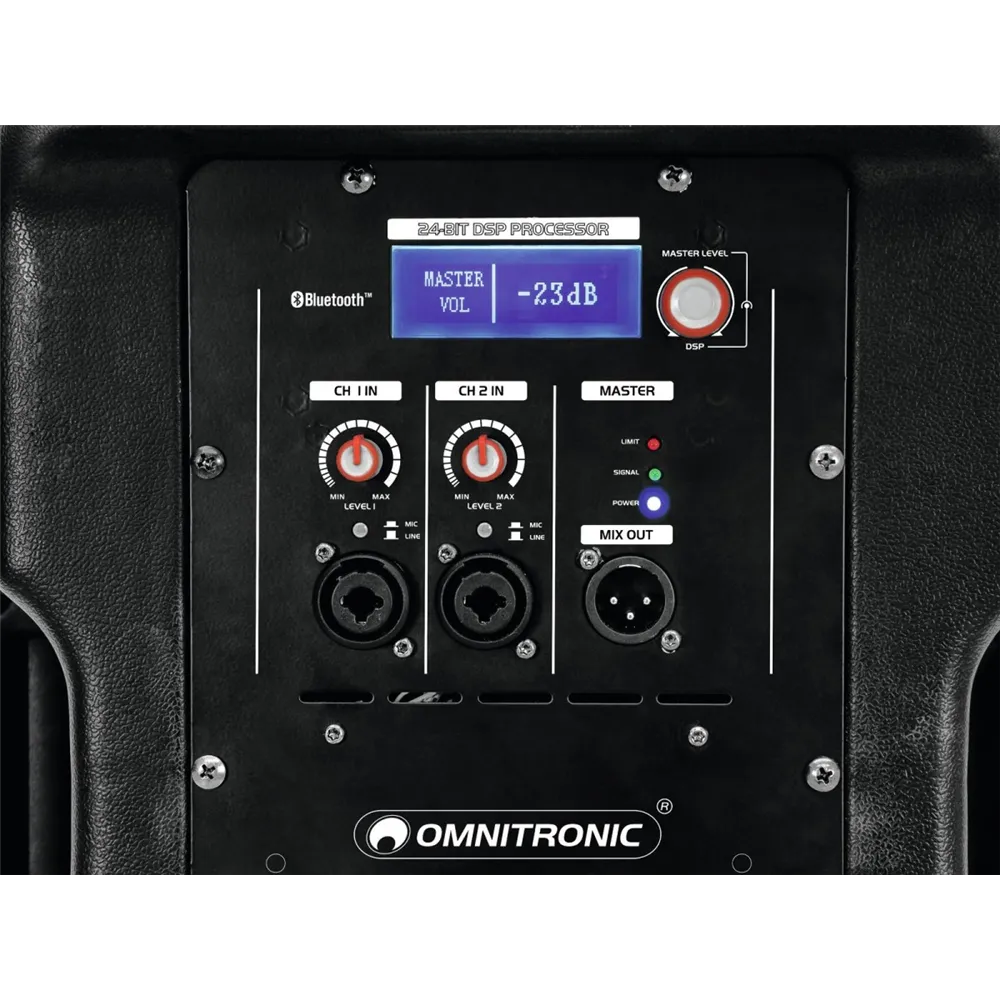 OMNITRONIC XKB-215A 2-Wege Lautsprecher, aktiv, DSP