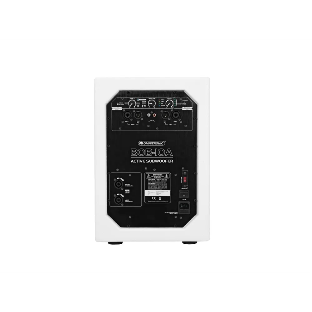 OMNITRONIC BOB-10A Subwoofer aktiv weiß