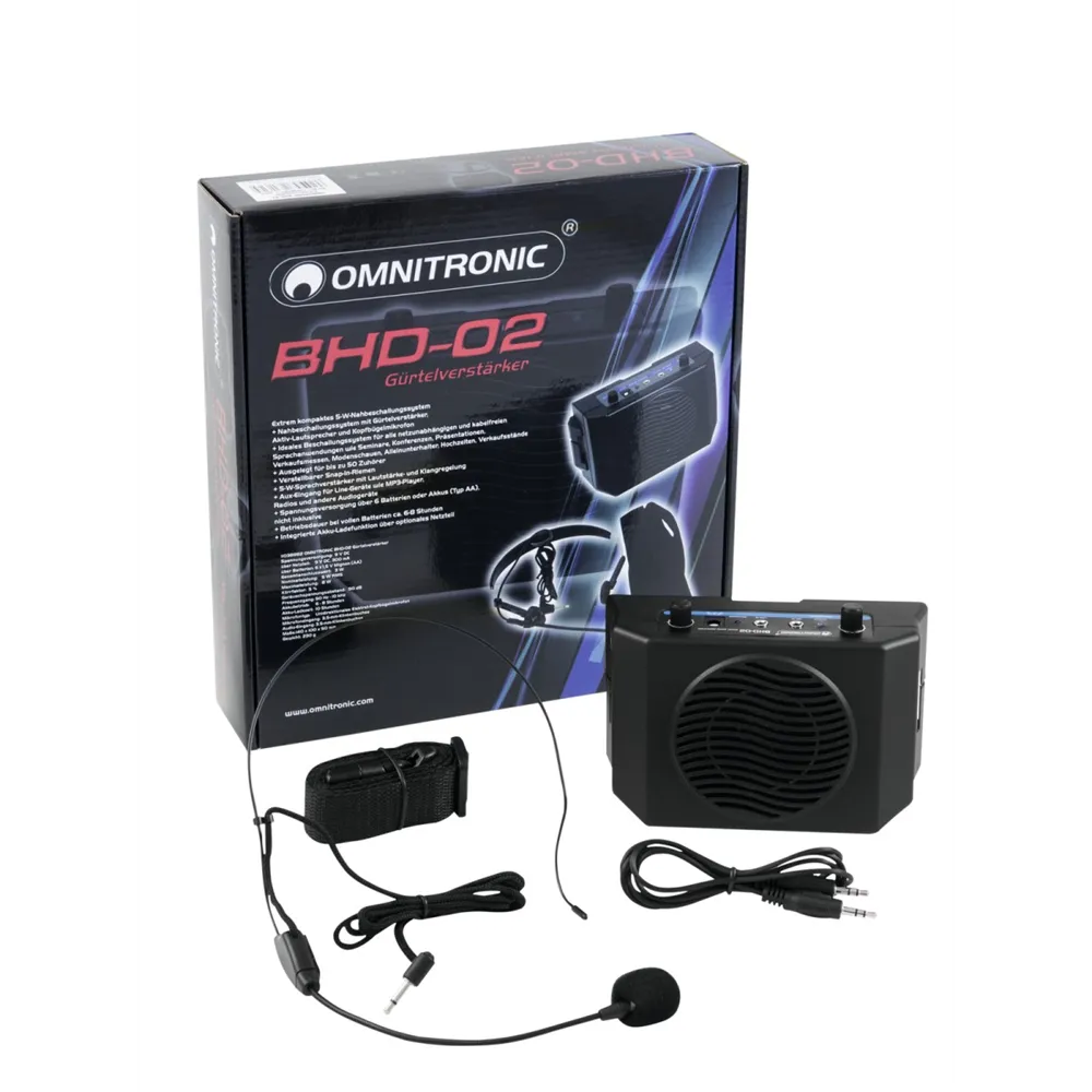 OMNITRONIC BHD-02 Gürtelverstärker