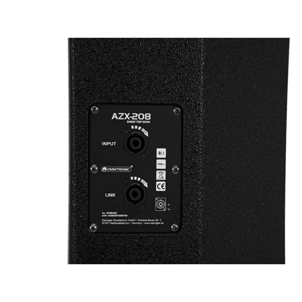 OMNITRONIC AZX-208 2-Wege Top 100W