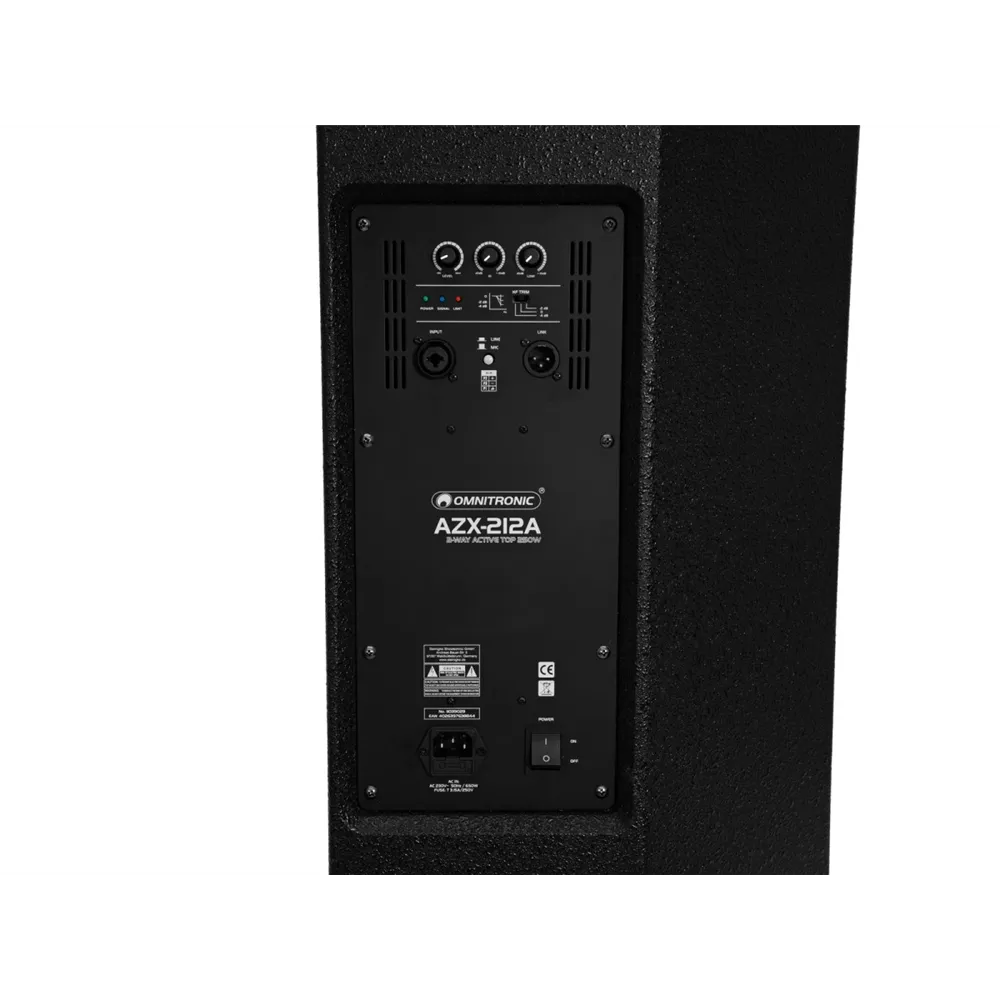 OMNITRONIC AZX-212A 2-Wege Top aktiv 250W