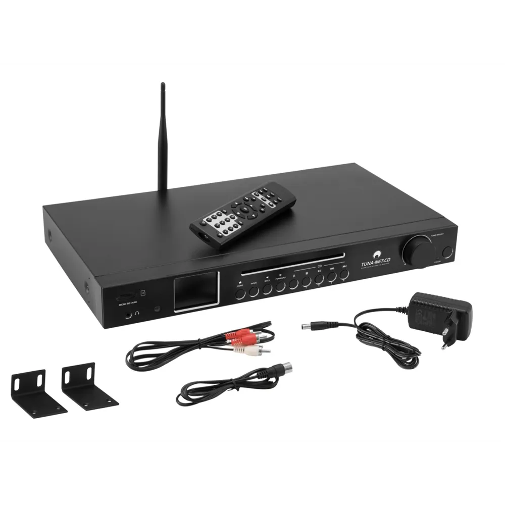 OMNITRONIC TUNA-NET-CD 19 Zoll  Internetradio mit DAB+, Bluetooth und CD-Player