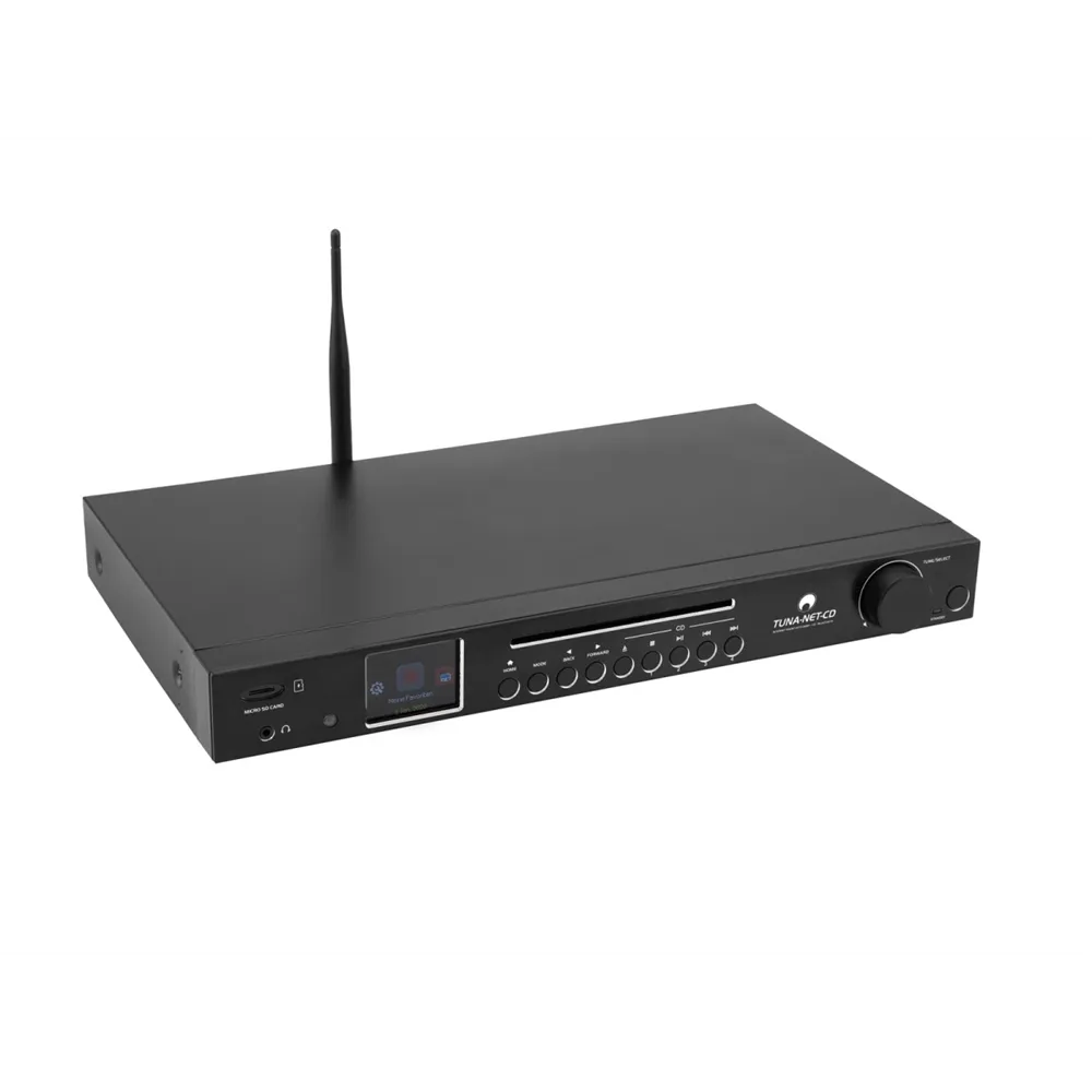 OMNITRONIC TUNA-NET-CD 19 Zoll  Internetradio mit DAB+, Bluetooth und CD-Player