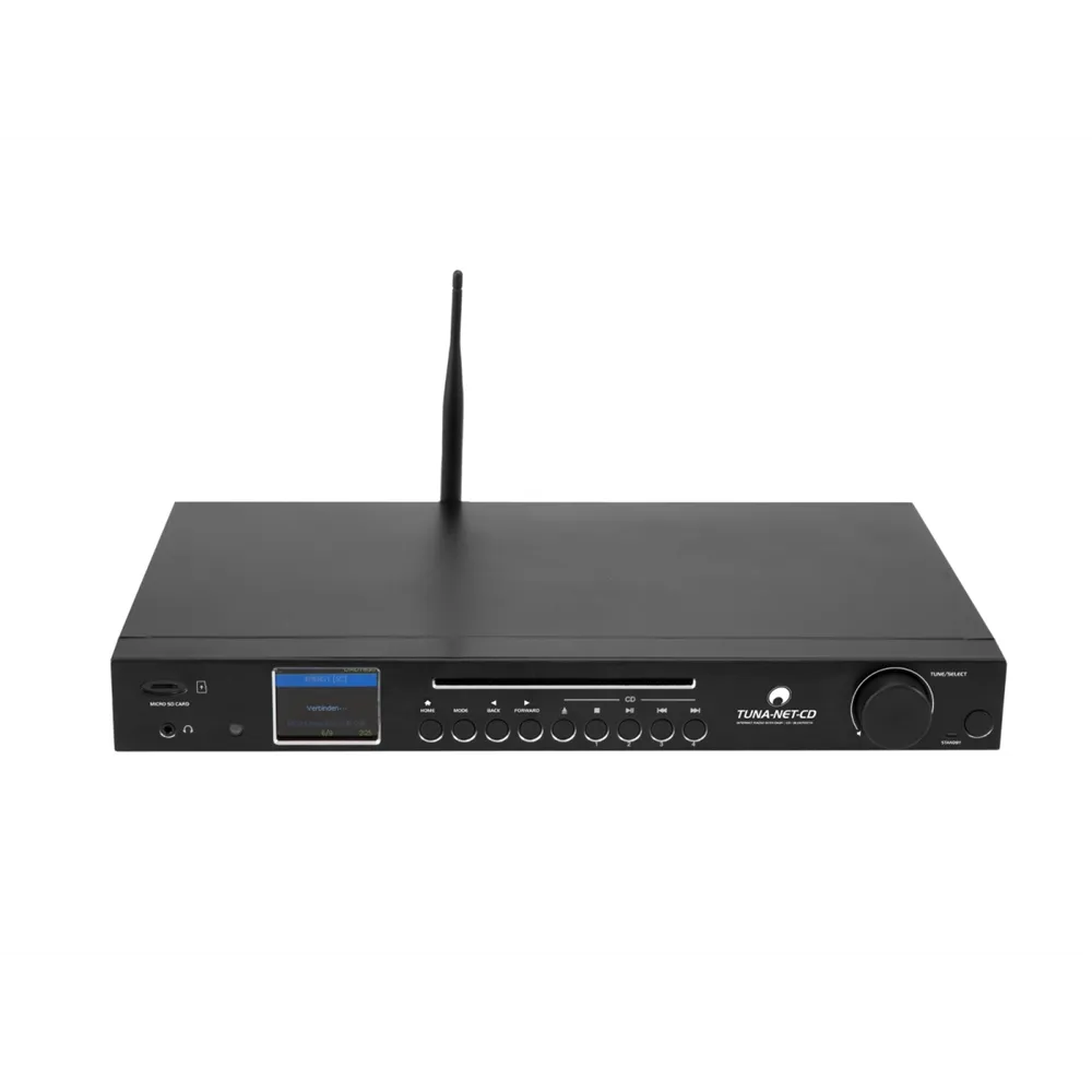 OMNITRONIC TUNA-NET-CD 19 Zoll  Internetradio mit DAB+, Bluetooth und CD-Player