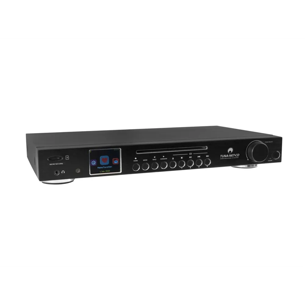 OMNITRONIC TUNA-NET-CD 19 Zoll  Internetradio mit DAB+, Bluetooth und CD-Player