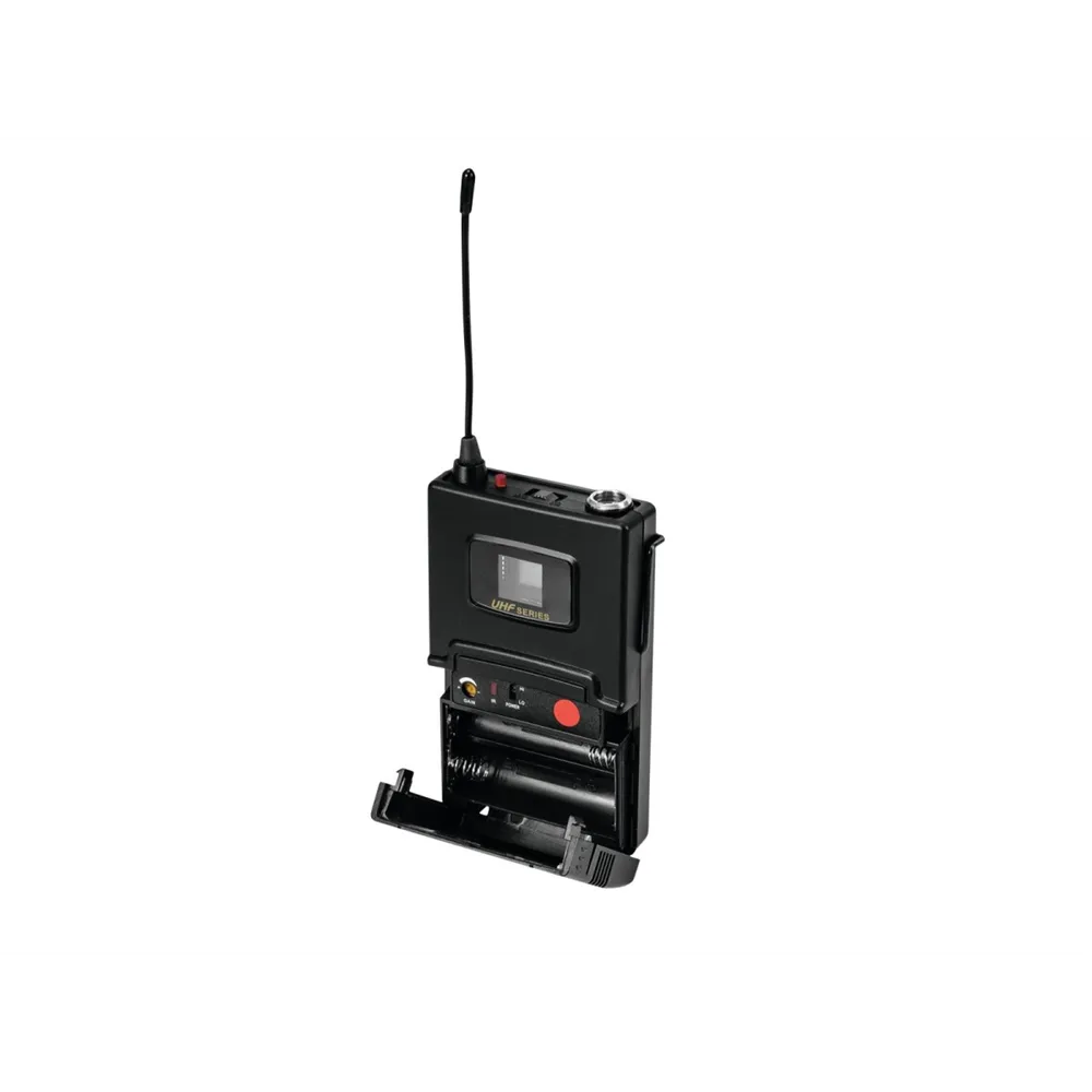 OMNITRONIC UHF-502 Taschensender 863-865MHz, inkl. Lavalier (CH